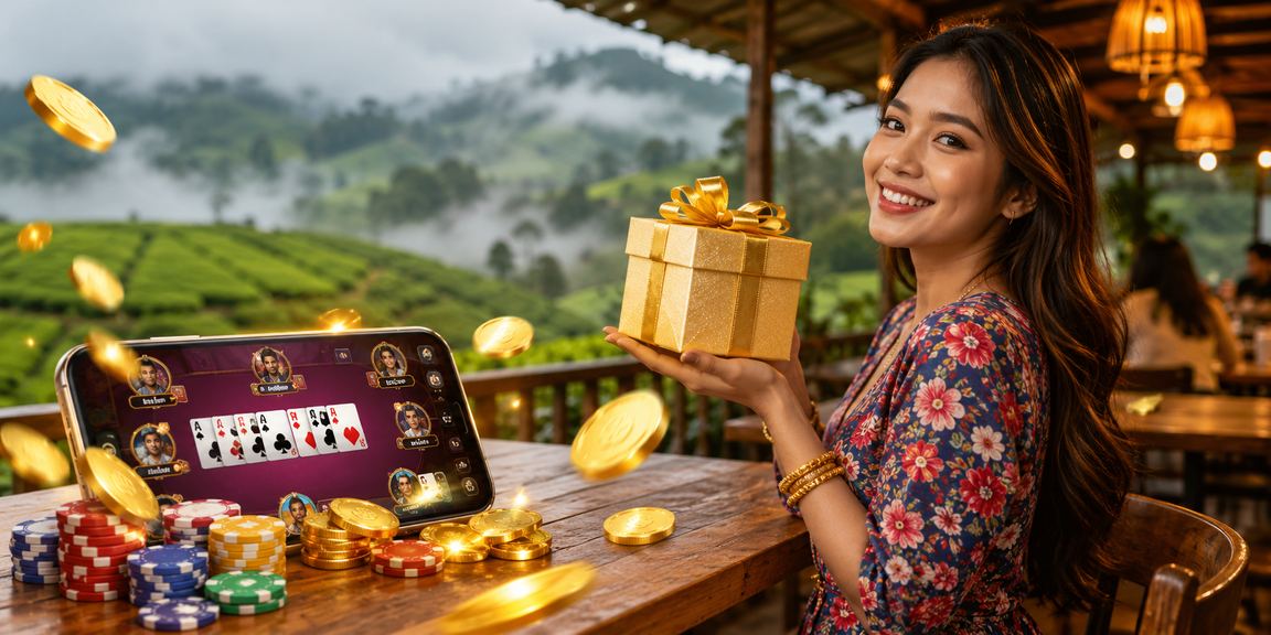 Permainan kad Teen Patti bergaya Malaysia dengan suasana meriah